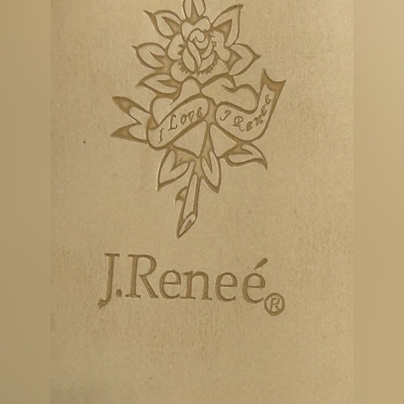 J.Renee Pewter Makensy ~ Size 9M ~ Peep Toe Jewel Wrap Ankle Strap Heels - Picture 10 of 12